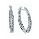 "MAGGY" DIAMOND HOOPS