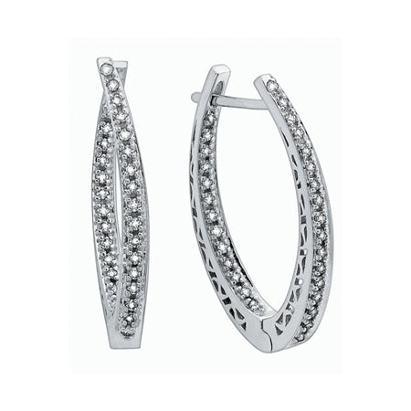 "MAGGY" DIAMOND HOOPS