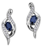 "SAMANTHA" SAPPHIRE & DIAMOND EARRINGS