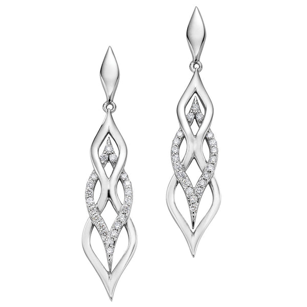 "DIANNA" DIAMOND DANGLE EARRINGS