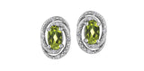 PERIDOT & DIAMOND EARRINGS
