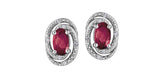 "RULLA" RUBY & DIAMOND EARRINGS