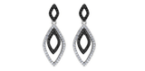 "BREANNA" BLACK & WHITE DIAMOND EARRINGS