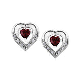 "REANNA" PULSE™ RUBY DIAMOND EARRINGS