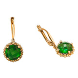 "GABLES" GREEN ONYX EARRINGS