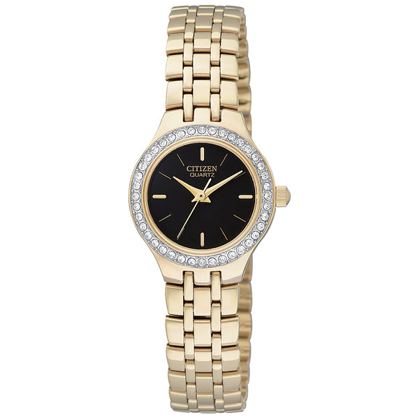 Ladies Citizen Swarovski® Crystal Watch with Black Dial
