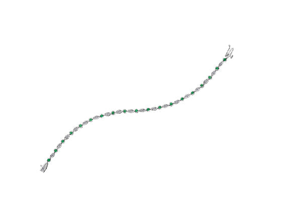 "ESMERALDA" EMERALD & DIAMOND BRACELET