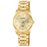 Ladies Gold-Tone Quartz Watch w/ Date