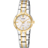 Citizen Womens Two Tone  White Dial Watch