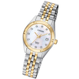 Ladies Quartz Mother-of-Pear Swarovski® crystals