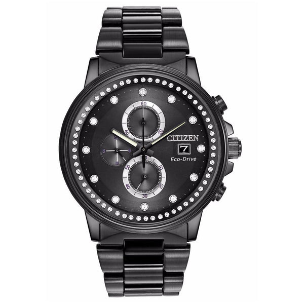 CITIZEN® NIGHTHAWK ALL BLACK/CRYSTALS