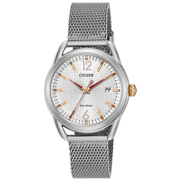 Citizen Eco-Drive Women's Stainless Steel Mesh Bracelet