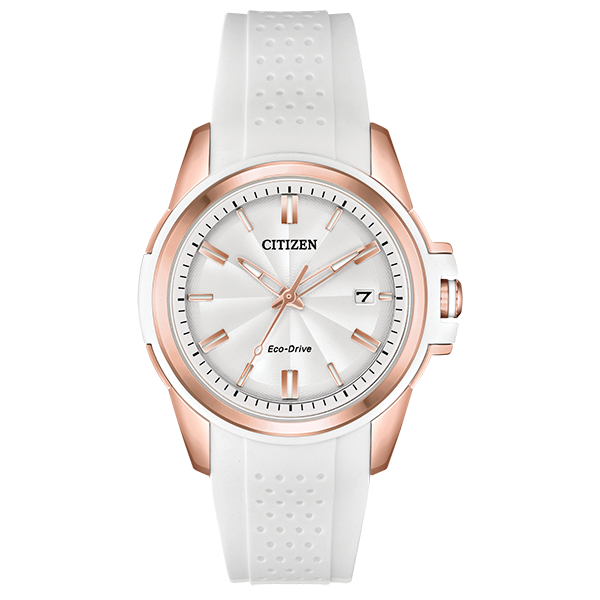 "AR" LADIES ECO-DRIVE ROSE-TONE