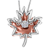 Fire & Ice™ Dancing Maple Leaf  Pendant