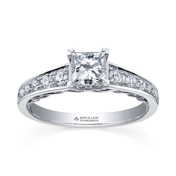 "PRINCESS"  MAPLE LEAF™ DIAMOND RING