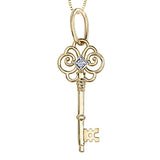 KEY TO MY HEART DIAMOND PENDANT
