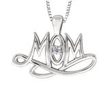 "MOM" DIAMOND PENDANT