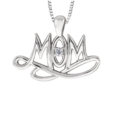 "MOM" DIAMOND PENDANT