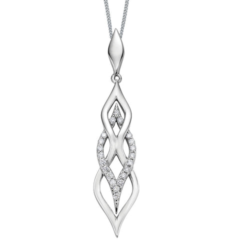 "CECILE" DIAMOND DROP PENDANT