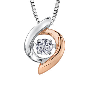 "ROSLYN" Pulse Diamond Rose Gold Pendant