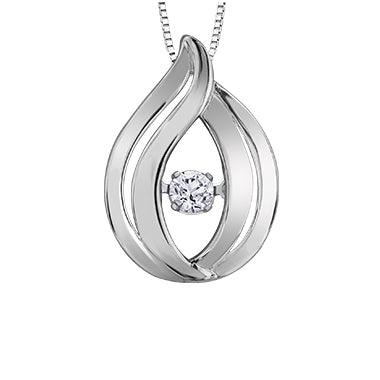 "SILVIA" PULSE DIAMOND PENDANT