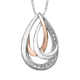 "SILVY" STERLING SILVER/GOLD PENDANT