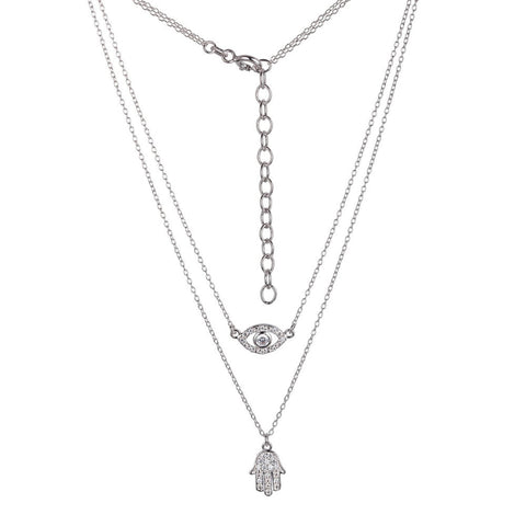 CZ Evil Eye & Hamsa