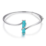 "REVOLUTION" ELLE™ GREEN MYSTIC QUARTZ BANGLE