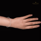 "REIGN" STERLING SILVER C.Z BOLO BRACELET