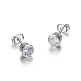 "REIGN" CZ BEZEL STUDS