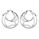 ELLE™  Open Circle Pattern Circle Hoops