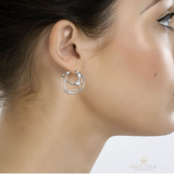 ELLE™  Open Circle Pattern Circle Hoops