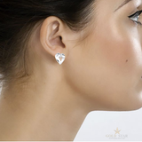 ELLE™ STERLING SILVER HEART EARRINGS