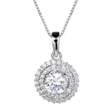 Diamondlite C.Z Halo pendant