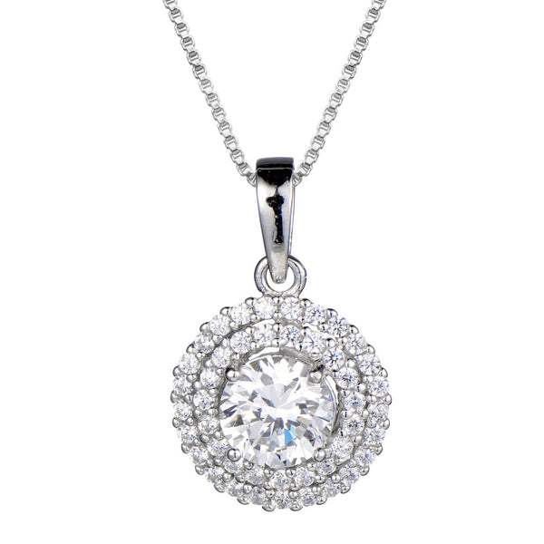 Diamondlite C.Z Halo pendant