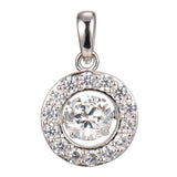 "Shiver" collection  Diamonlite CZ Halo pendant