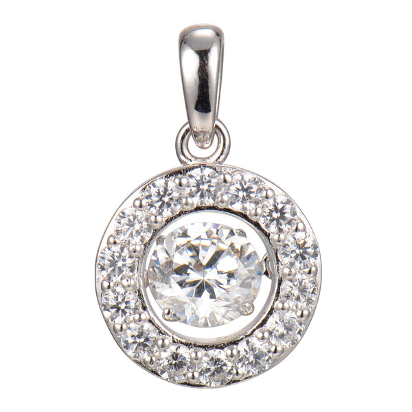 "Shiver" collection  Diamonlite CZ Halo pendant