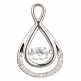"Shiver" collection  Diamonlite CZ infinity pendant