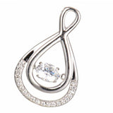 "Shiver" collection  Diamonlite CZ infinity pendant