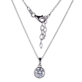 "Louisa" Reign CZ Bezel Pendant