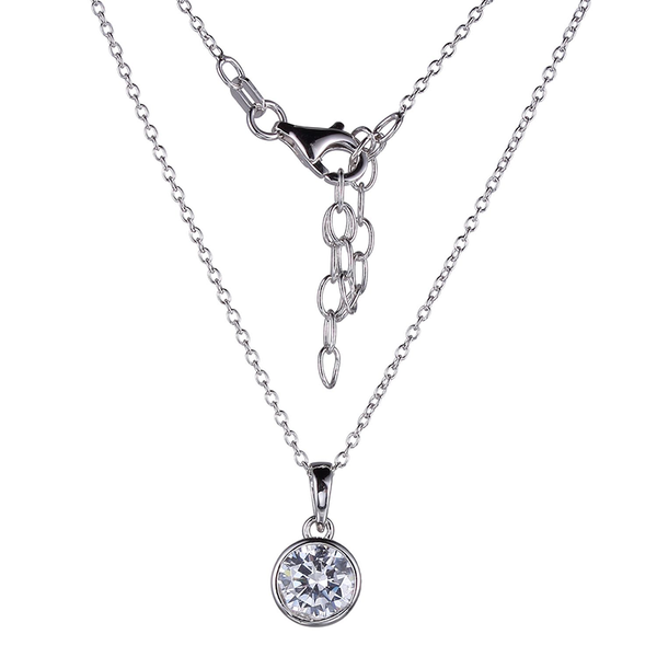 "Louisa" Reign CZ Bezel Pendant