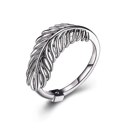 ELLE "PLUME" LEAF RING