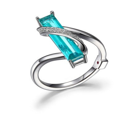 "REVOLUTION" ELLE™ GREEN MYSTIC QUARTZ RING