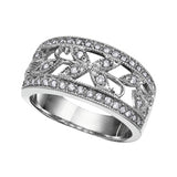 "FLORA" FILIGREE DIAMOND RING