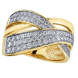 TWO-TONE DIAMOND RING