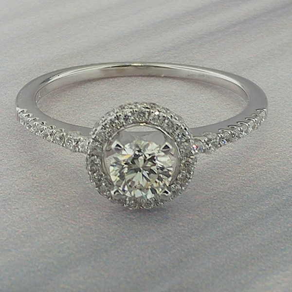 "MIA" DIAMOND HALO RING