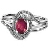 "ROSE" RUBY & DIAMOND RING