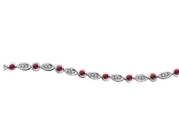 "ROBBIE" RUBY & DIAMOND BRACELET