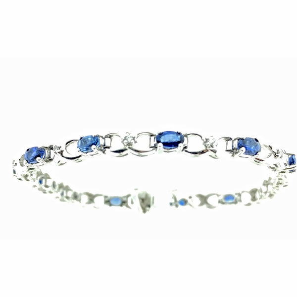 "SAFFIRA"SAPPHIRE AND DIAMOND BRACELET