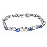"SAFFIRA"SAPPHIRE AND DIAMOND BRACELET